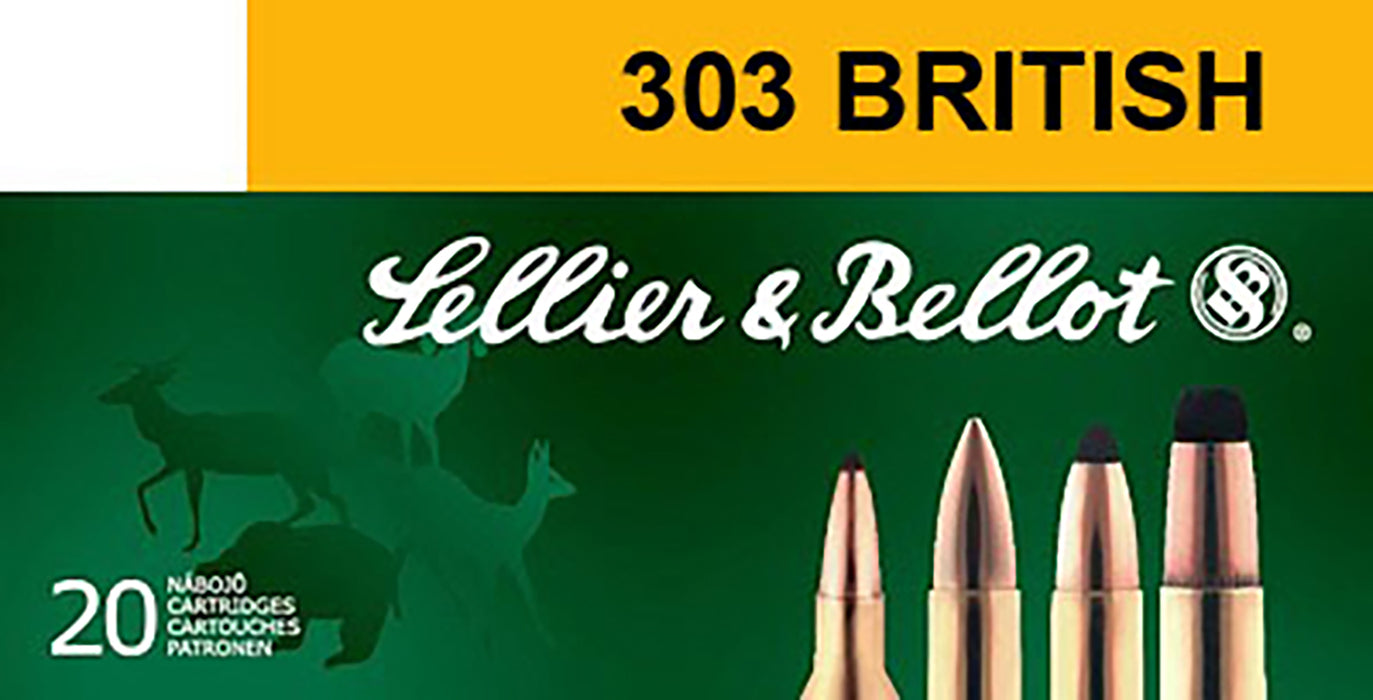 Sellier & Bellot SB303B Rifle  303 British 150 gr 2654 fps Soft Point (SP) 20 Bx/20 Cs