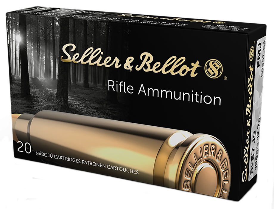 Sellier & Bellot SB857JSA Rifle  8x57mm JS 196 gr 2559 fps Full Metal Jacket (FMJ) 20 Bx/20 Cs