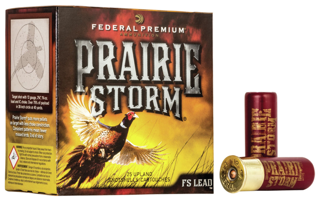 Federal PFX204FS6 Premium Prairie Storm FS 20 Gauge 2.75" 1 oz 1350 fps 6 Shot 25 Bx/ 10 Cs