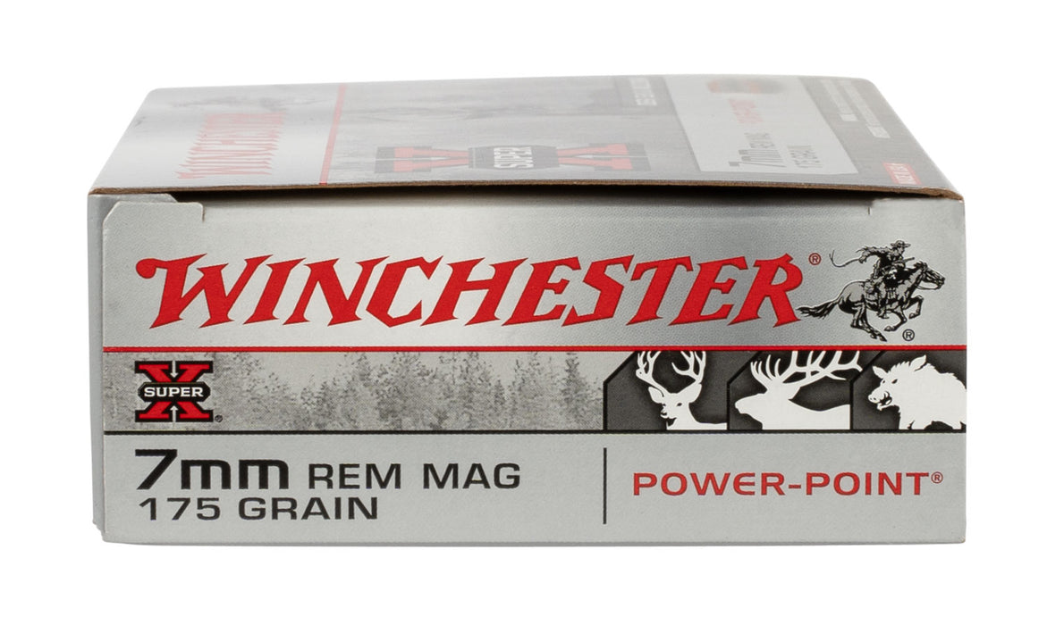 Winchester Ammo X7MMR2 Super X  7mm Rem Mag 175 gr 2860 fps Power-Point (PP) 20 Bx/10 Cs