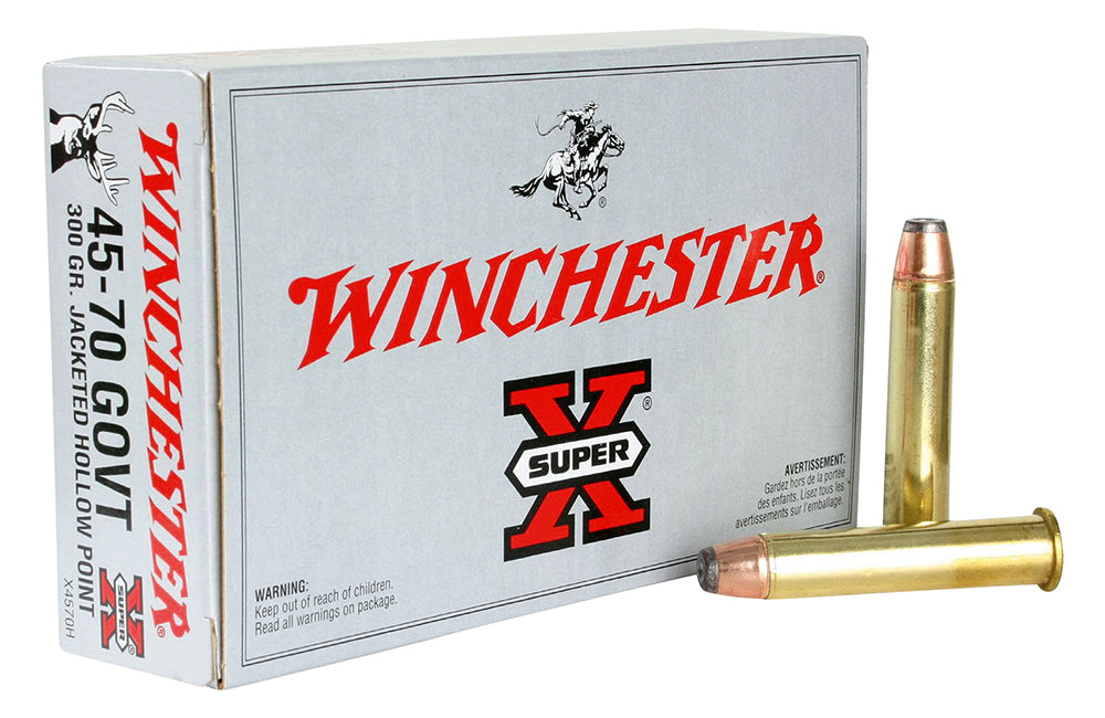 Winchester Ammo X4570H Super X  45-70 Gov 300 gr 1880 fps Jacketed Hollow Point (JHP) 20 Bx/10 Cs