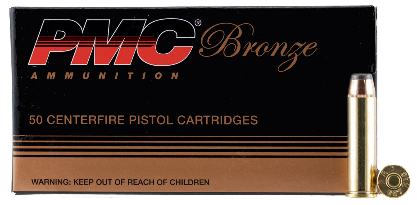 PMC 357A Bronze  357 Mag 158 gr 1471 fps Jacketed Soft Point (JSP) 50 Bx/20 Cs