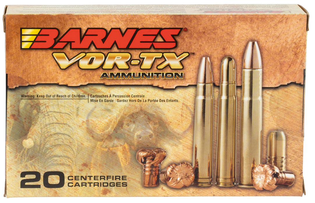 Barnes Bullets 22022 VOR-TX Safari 458 Win Mag 450 gr 2240 fps Barnes TSX Flat Base (TSXFB) 20 Bx/10 Cs