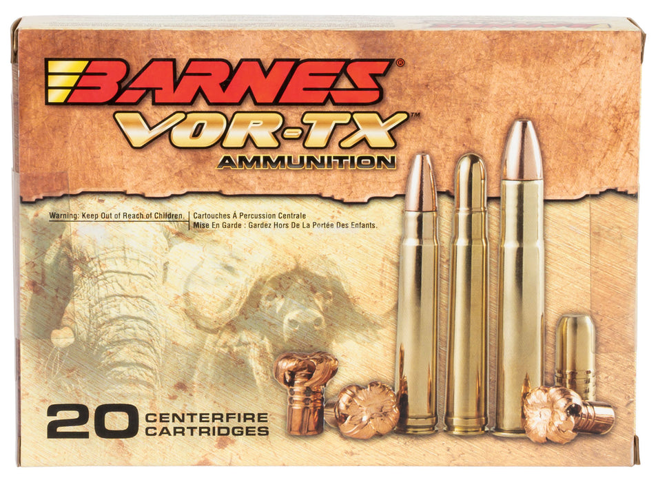 Barnes Bullets 22030 VOR-TX Safari 470 Nitro Express 500 gr 2150 fps Barnes TSX Flat Base (TSXFB) 20 Bx/10 Cs