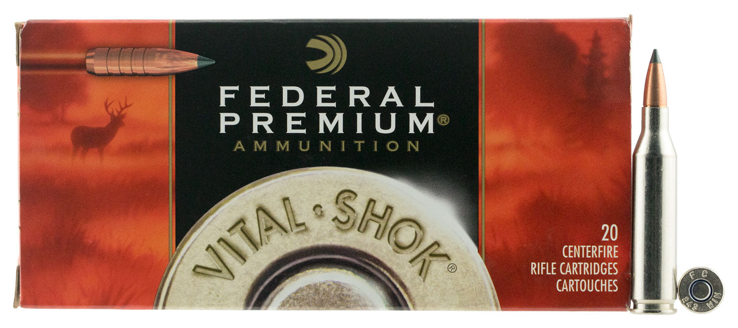 Federal P243TC1 Premium  243 Win 85 gr 3200 fps Trophy Copper (TC) 20 Bx/10 Cs