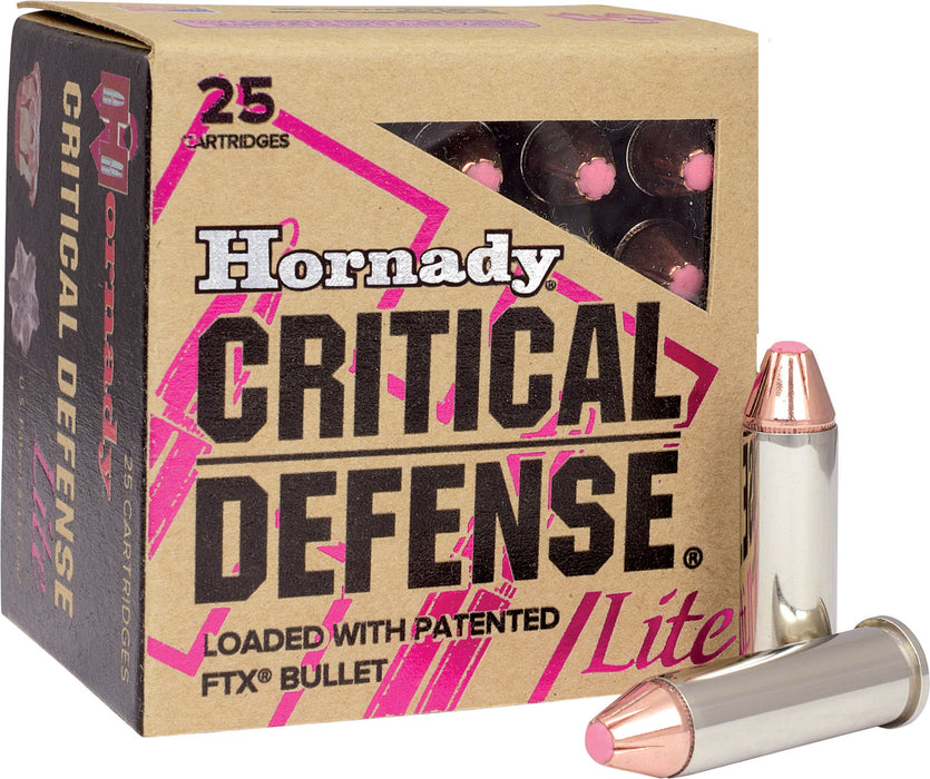 Hornady 90300 Critical Defense Lite 38 Special 90 gr 1200 fps Hornady Flex Tip eXpanding (FTX) 25 Bx/10 Cs