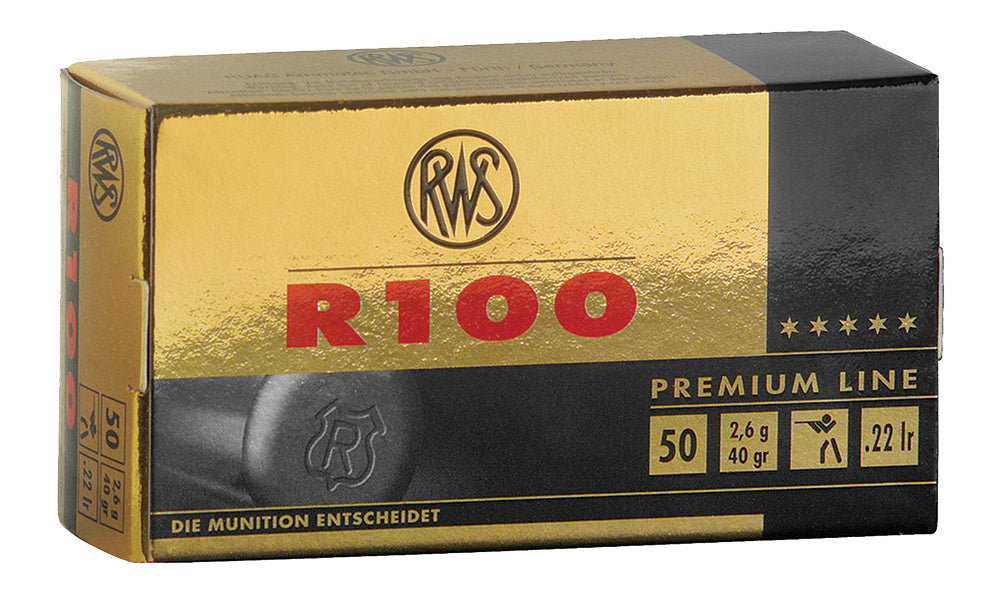 RWS/Umarex 2134195 R100 C-Class 22 LR 40 gr Lead Round Nose (LRN) 50 Bx/ 1 Cs