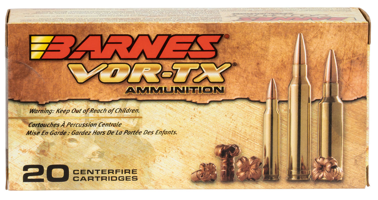 Barnes Bullets 22008 VOR-TX  22-250 Rem 50 gr 3830 fps Barnes TSX Flat Base (TSXFB) 20 Bx/10 Cs