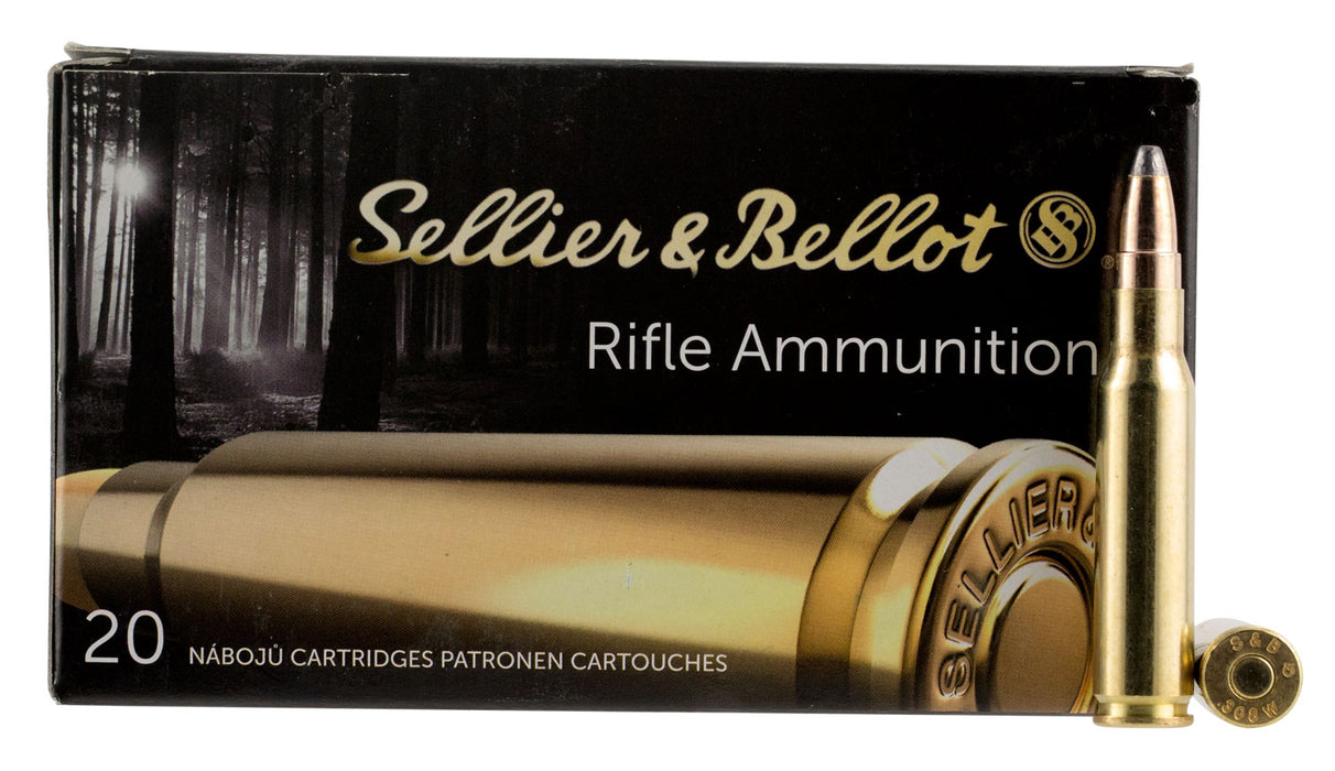 Sellier & Bellot SB308F Rifle  308 Win 180 gr 2510 fps Soft Point Cut-Through Edge (SPCE) 20 Bx/25 Cs