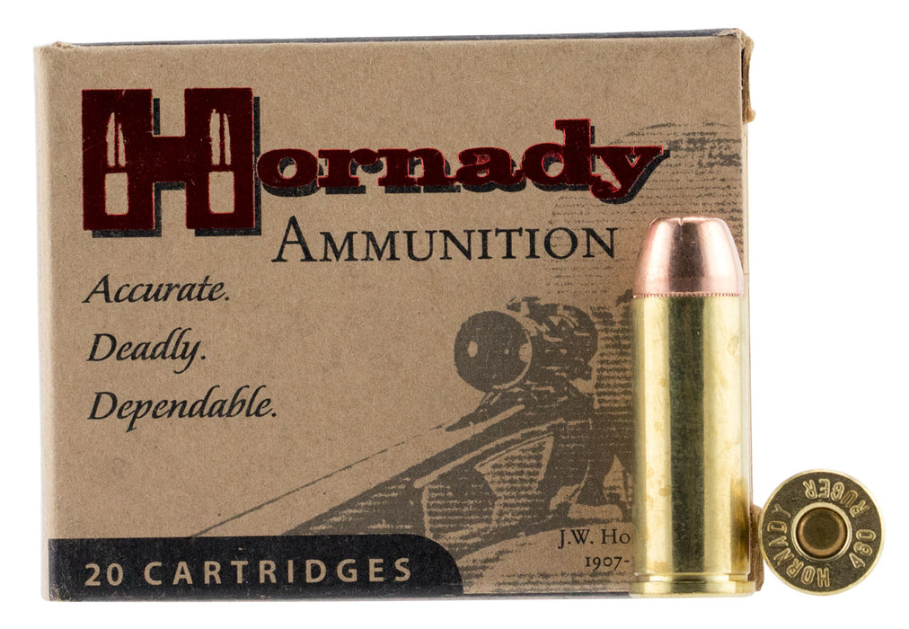 Hornady 9138 Custom  480 Ruger 325 gr 1350 fps Hornady XTP Mag (XTPM) 20 Bx/10 Cs