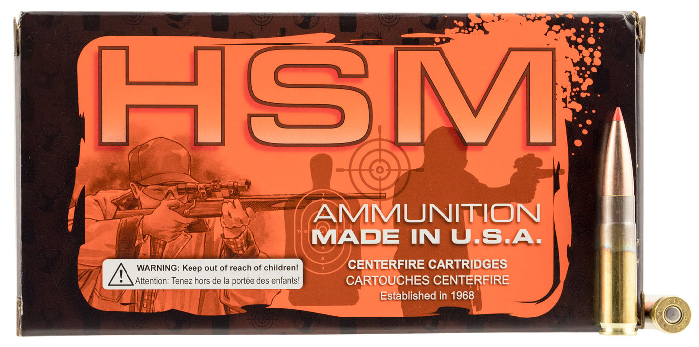 HSM 300BLK1N Match  300 Blackout 208 gr Hornady A-Max (AMX) 20 Per Box/25 Cs