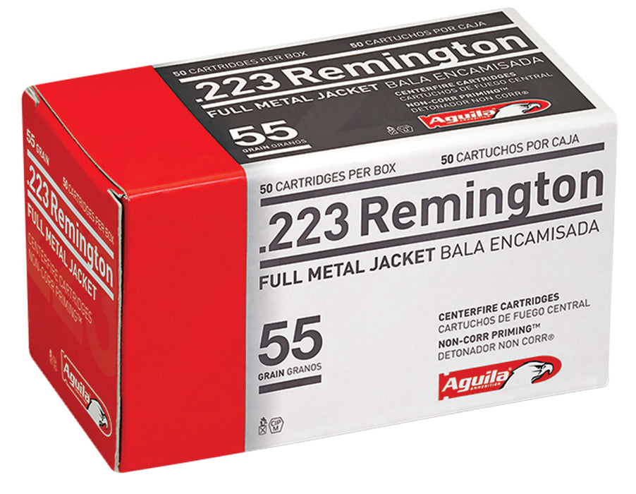 Aguila 1E223110 Target & Range  223 Rem 55 gr Full Metal Jacket (FMJ) 50 Per Box/20 Cs