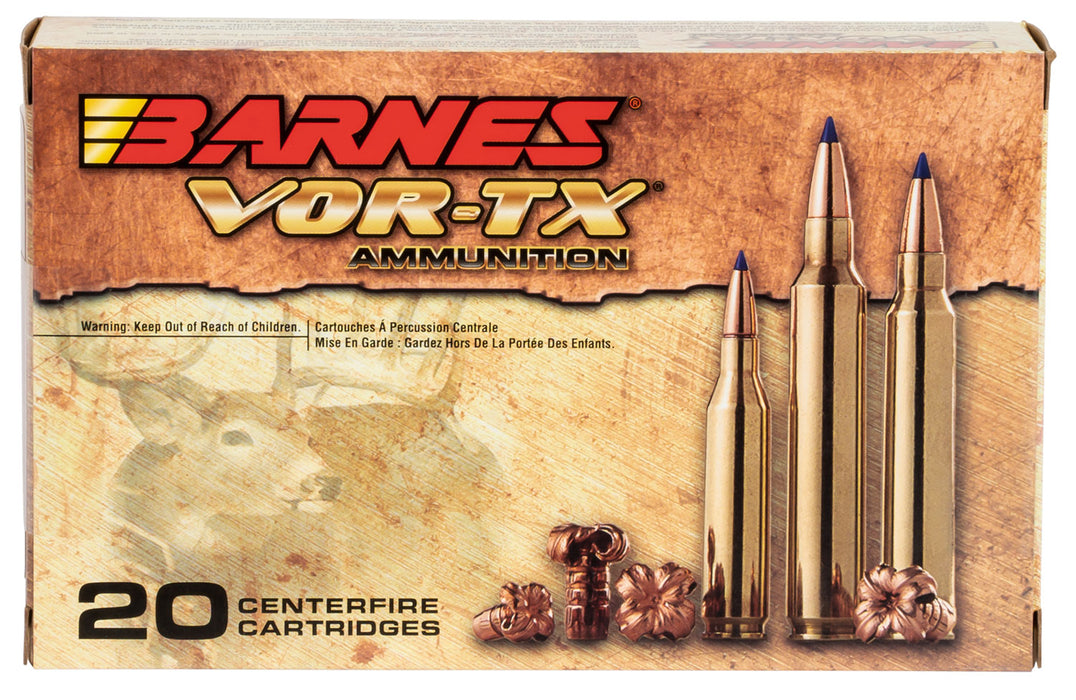 Barnes Bullets 30727 VOR-TX  338 Lapua Mag 280 gr 2600 fps LRX Boat-Tail 20 Bx/10 Cs