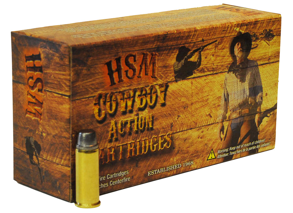 HSM 44S5N Cowboy Action  44 S&W Spl 200 gr 850 fps Round Nose Flat Point (RNFP) 50 Bx/10 Cs