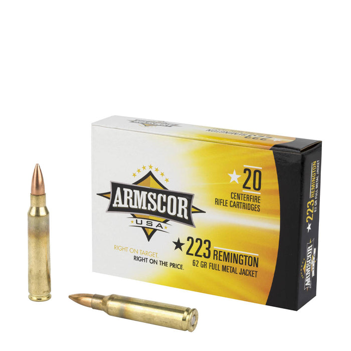 Armscor FAC2238N USA  223 Rem 62 gr Full Metal Jacket (FMJ) 20 Per Box/50 Cs