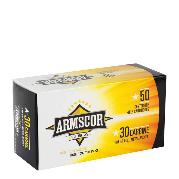 Armscor FAC30CIN USA 30 Carbine 110 gr Full Metal Jacket (FMJ) 50 Per Box/20 Cs