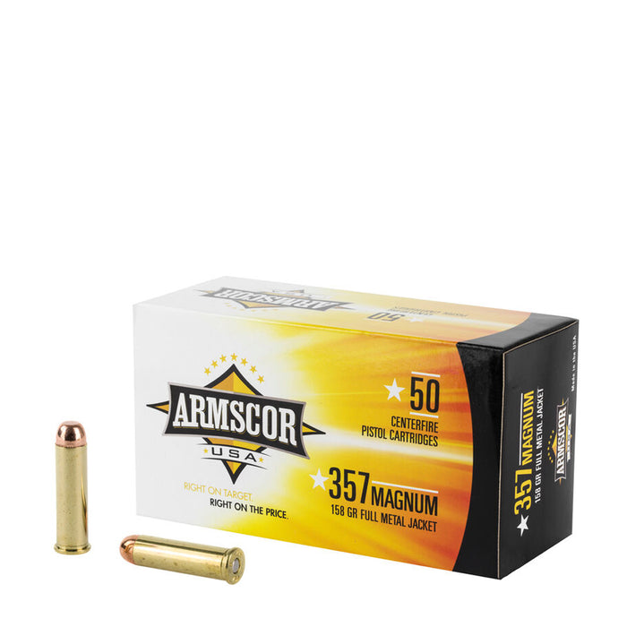 Armscor FAC3576N USA 357 Mag 158 gr Full Metal Jacket (FMJ) 50 Per Box/20 Cs